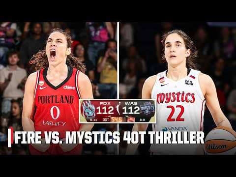 GAME OF THE SEASON 🤯 FIRE VS. MYSTICS QUADRUPLE OVERTIME THRILLER I | WNBA on ESPN