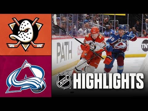 NHL Highlights | Ducks vs. Avalanche | November 11, 2025