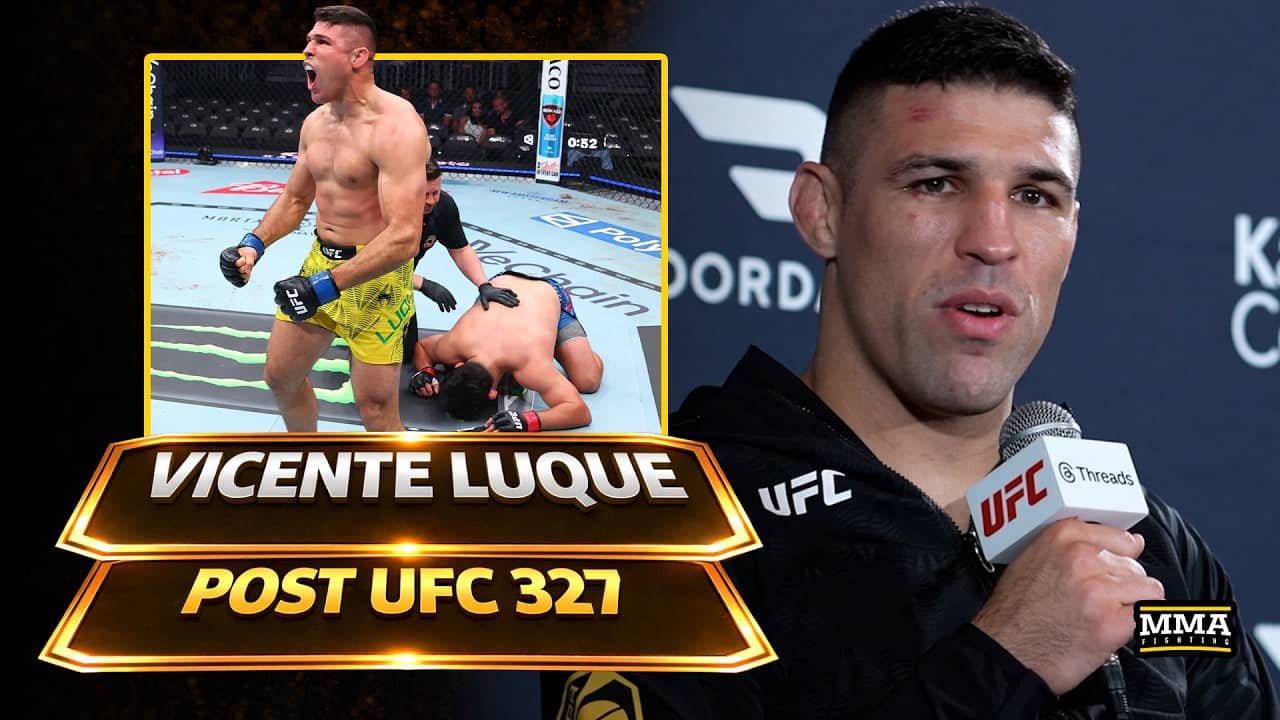 Vicente Luque Reacts To Submission Win Over Kelvin Gastelum In Middleweight Debut UFC 327