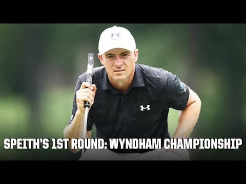 Jordan Spieth's ROUND 1 Wyndham Championship [FULL HIGHLIGHTS] | Golf on ESPN