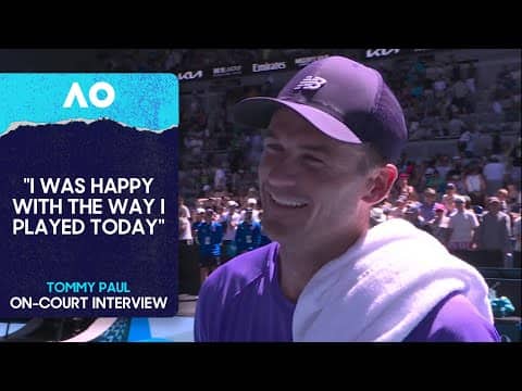 Tommy Paul On-Court Interview | Australian Open 2026 Third Round