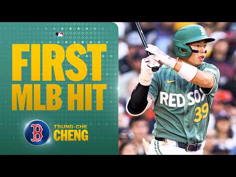 Tsung-Che Cheng collects his first MLB hit! 👏 | MLB Highlights (Red Sox vs. Yankees)