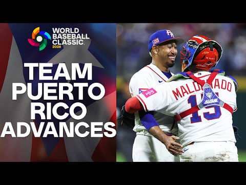 FULL 9TH INNING: Edwin Díaz secures Team Puerto Rico's World Baseball Classic quarterfinal berth 🇵🇷