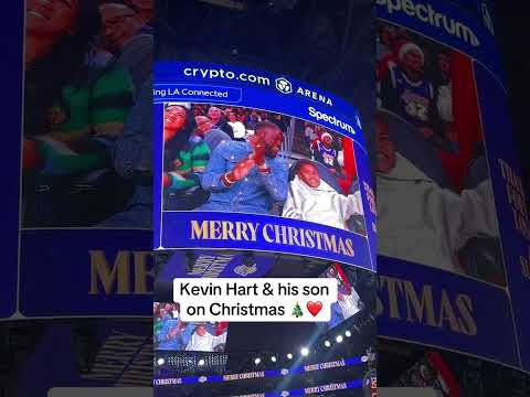 Kevin Hart & his son at Rockets-Lakers ❤️