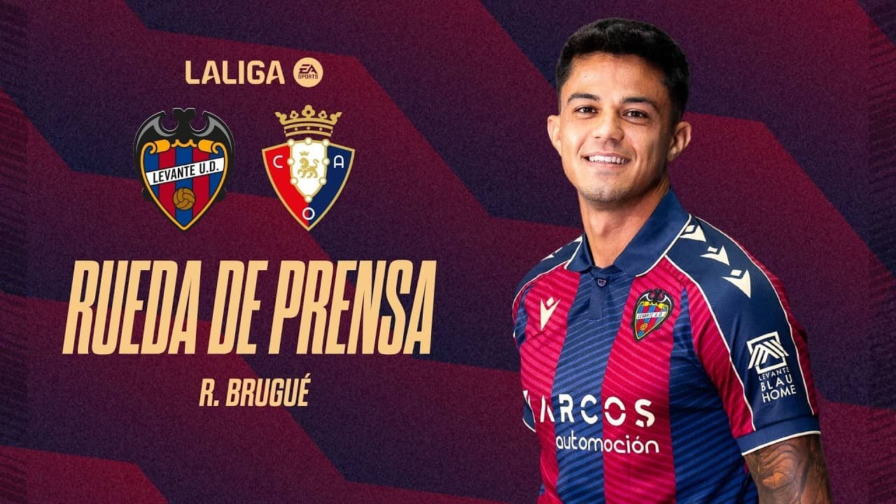 RUEDA DE PRENSA de R. BRUGUÉ previa al encuentro ante el CA OSASUNA (J35)