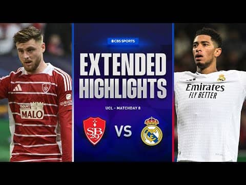 Brest vs. Real Madrid: Extended Highlights | UCL League Phase MD 8 | CBS Sports Golazo
