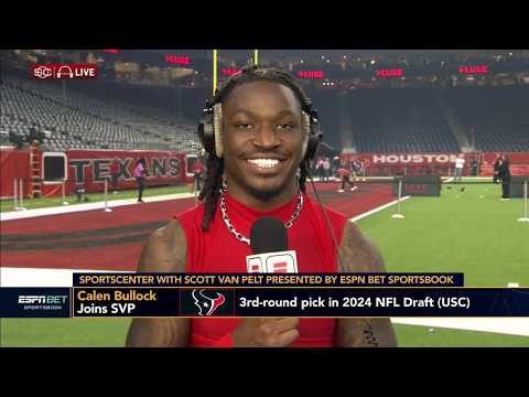Calen Bullock reacts to his 2 INTs in Texans' big win vs. Bills | SC with SVP