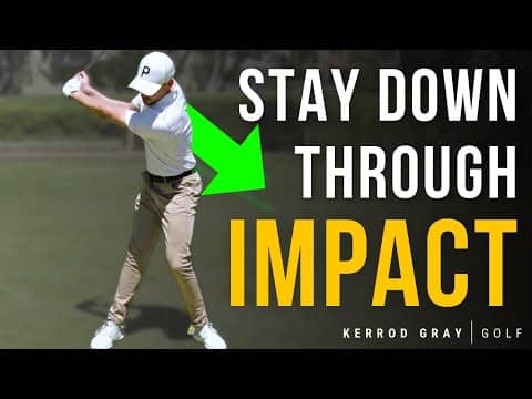 How to Stay Down Through Impact in The Golf Swing