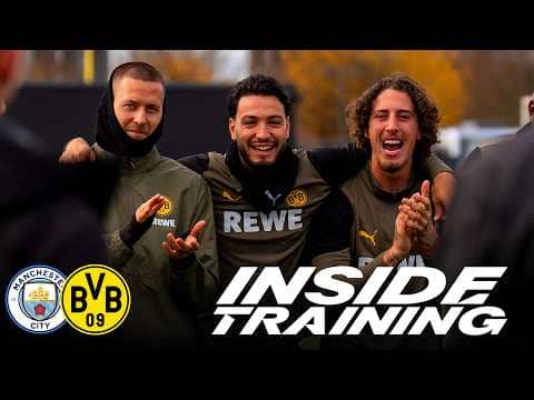 ⭐️ Adeyemi sings, Kobel shows his skills! 👊 Preparation for Manchester City | Inside Training