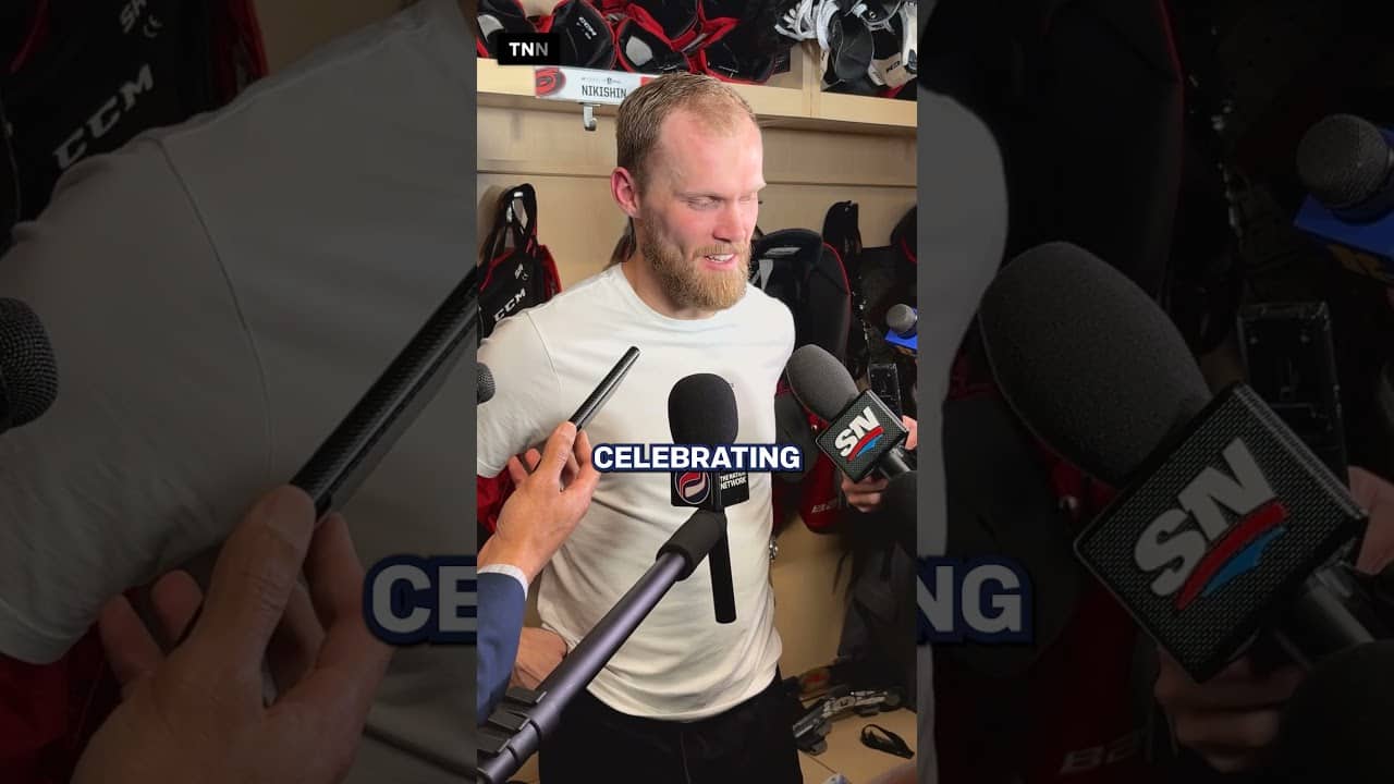 Nikolaj Ehlers on Brandon Bussi and Jordan Staal | Game 4 (Post-Game)