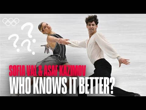 Quiz Time with Sofia Val & Asaf Kazimov ⛸️ | Who Knows the Other Better? #EuroFigure