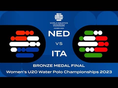 Bronze Medal Match NED vs ITA | World Aquatics Women’s U20 Water Polo Championships 2023