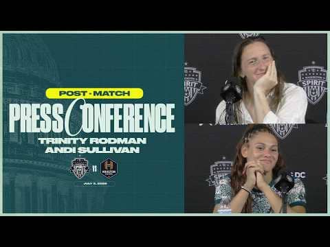 "We’re all having so much fun" | Trinity Rodman & Andi Sullivan Post- Match Press Conference