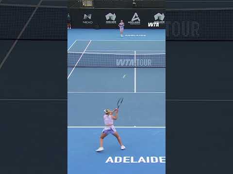 Pinpoint perfection on the backhand 🤌 #WTA #MayaJoint #AdelaideInternational #tennis