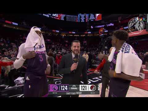 Jaden McDaniels Postgame Interview After Win Against Portland Trail Blazers | 2.24.26