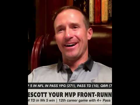 Drew Brees weighed in on the NFL MVP conversation 👀