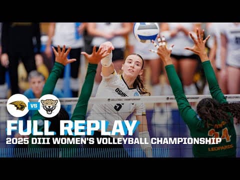 Wisconsin-Oshkosh vs. La Verne: 2025 DIII womens volleyball championship | FULL REPLAY