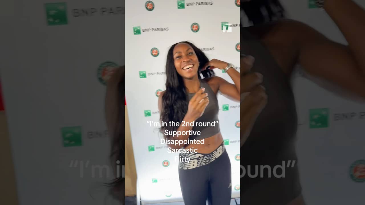 Coco Gauff is in the 2nd round (supportive) #tennis #rolandgarros #cocogauff