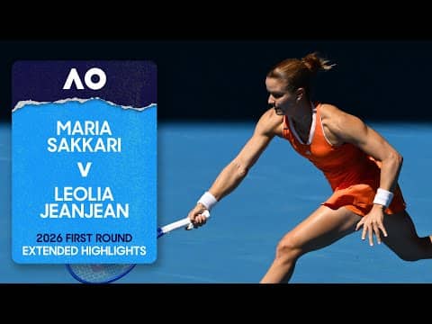 Maria Sakkari v Leolia Jeanjean Extended Highlights | Australian Open 2026 First Round