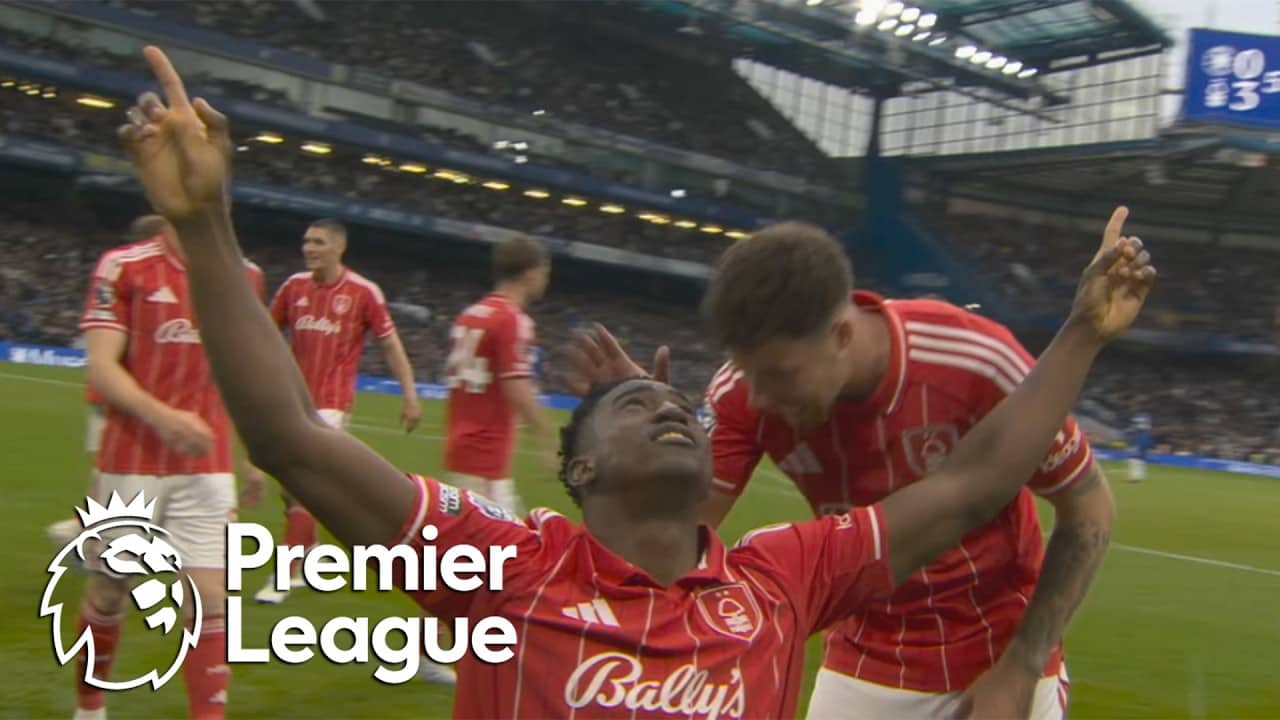 Taiwo Awoniyi taps in Nottingham Forest's third against Chelsea | Premier League | NBC Sports