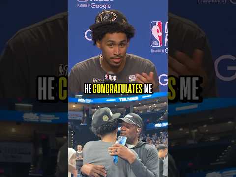 Dylan Harper on his embrace with his Dad after Game 7