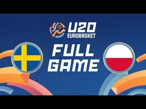 LIVE - Sweden v Poland | FIBA U20 Women's EuroBasket 2025 | Round of 16