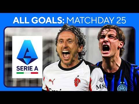 EVERY GOAL from Matchday 25 in SERIE A 🇮🇹