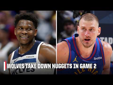 Wolves-Nuggets goes DOWN TO THE WIRE in Game 2 🍿 Minnesota overcomes 19-PT deficit 🤯 | NBA on ESPN