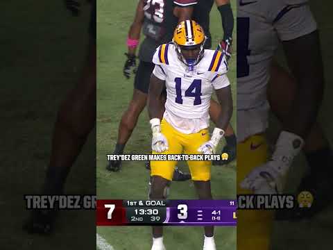 Trey'Dez Green gives LSU the lead over South Carolina 💪