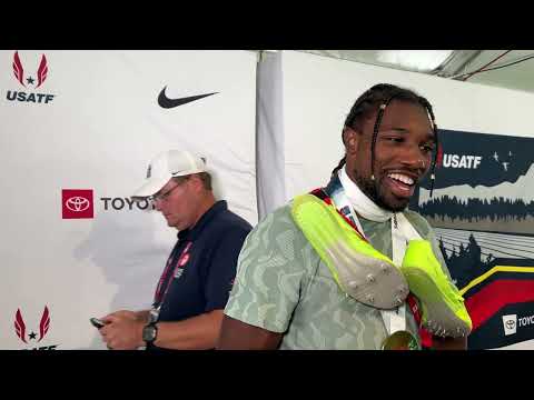Noah Lyles Reacts To 200m Win, Kenny Bednarek At USATF Outdoor Championships