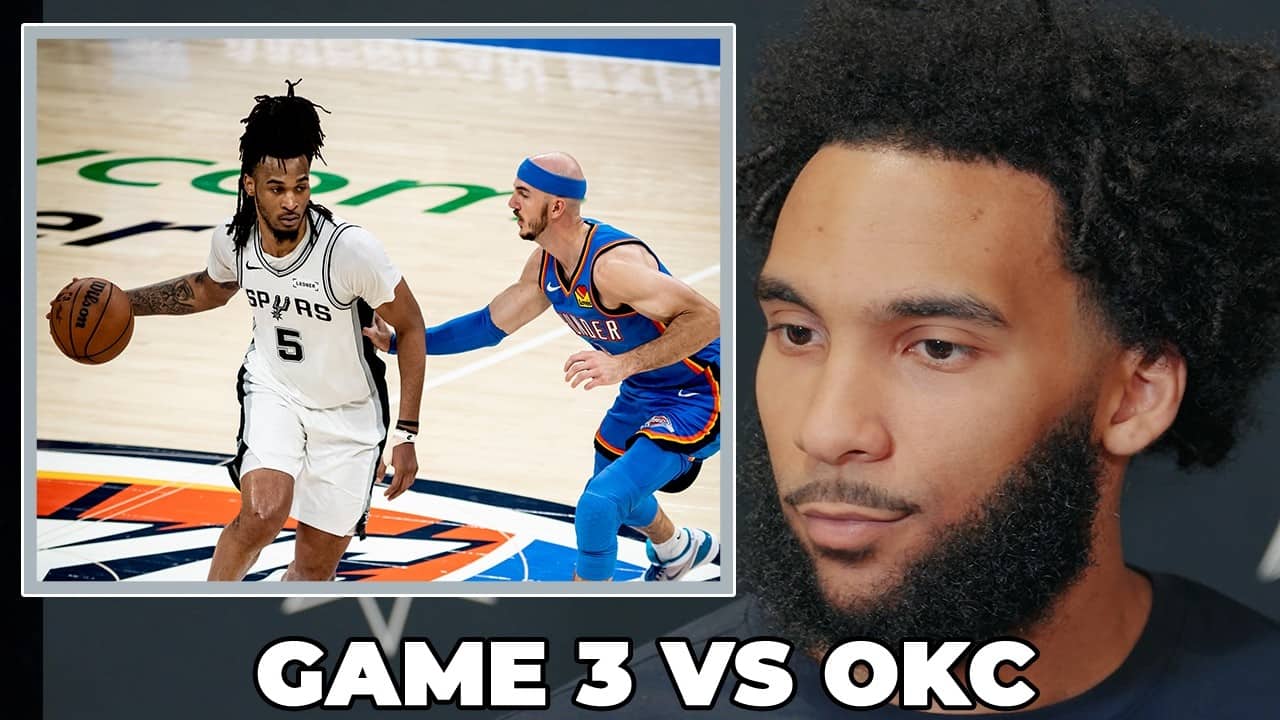 Julian Champagnie on Spurs Playing At Home for Game 3 and 4