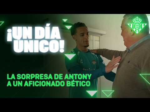 ANTONY sorprende a un aficionado bético 🫂💚 | Real BETIS Balompié