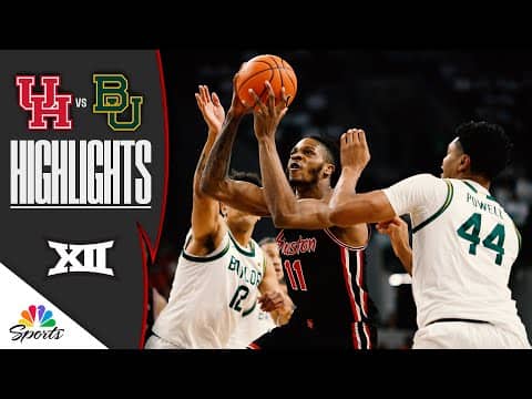 No. 7 Houston vs. Baylor | COLLEGE BASKETBALL HIGHLIGHTS | 1/10/26 | NBC Sports