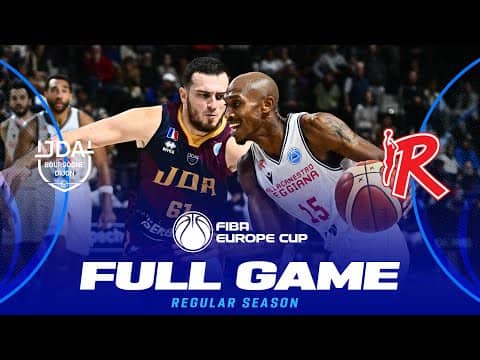 LIVE - JDA Dijon Basket v Pallacanestro Reggiana | FIBA Europe Cup 2025-26 | Regular Season