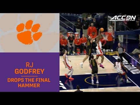 Clemson's RJ Godrey Drops The Final Hammer On Notre Dame