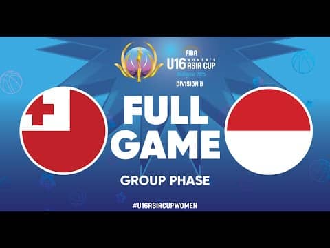 LIVE - Tonga v Indonesia | FIBA U16 Women's Asia Cup 2025 - Division B | Group Phase