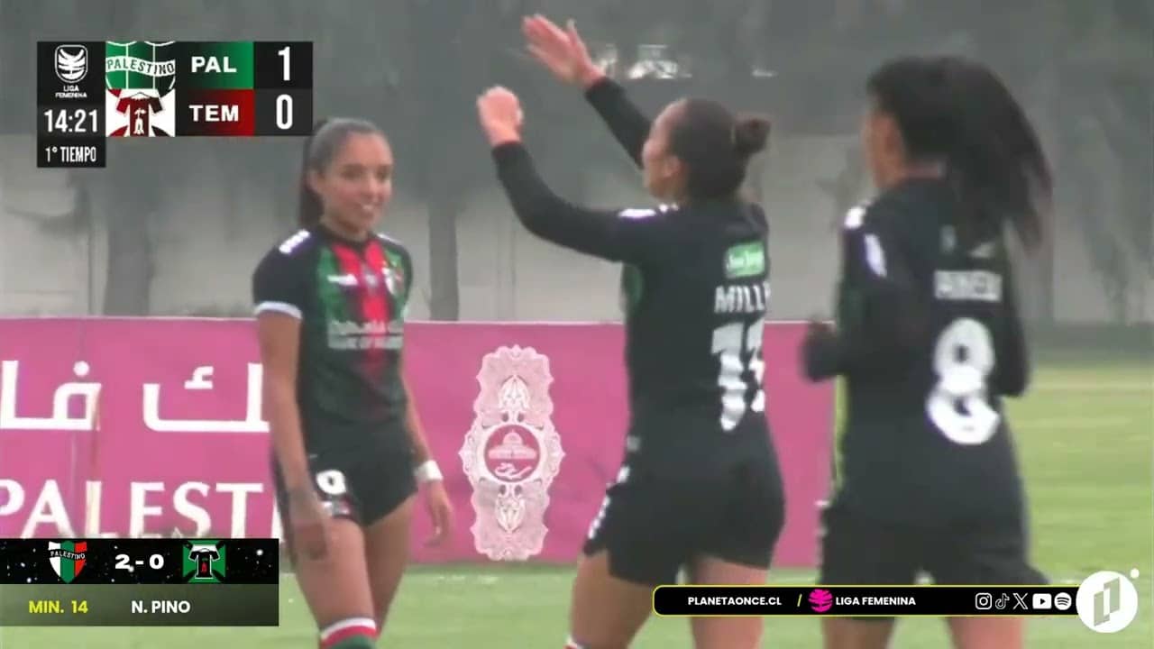 #GolesP11 Palestino 5-0 D. Temuco Fecha 10 1ra Rueda Liga Femenina 24-05-2026