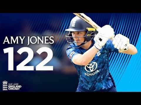 Maiden England Century! | Amy Jones Hits 122 vs West Indies 2025
