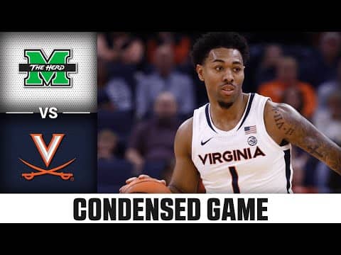 Marshall vs Virginia Condensed Game | 2025-26 ACC Men's Basketball