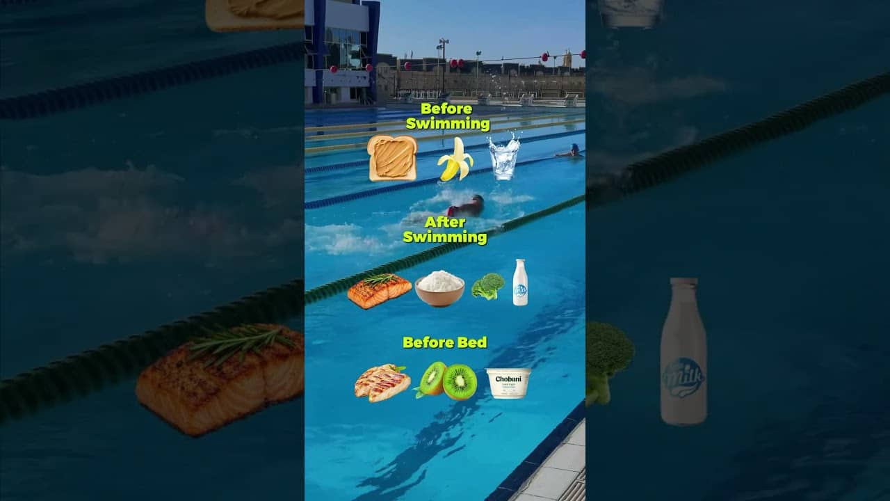 What you eat around your swim matters just as much as the workout itself.