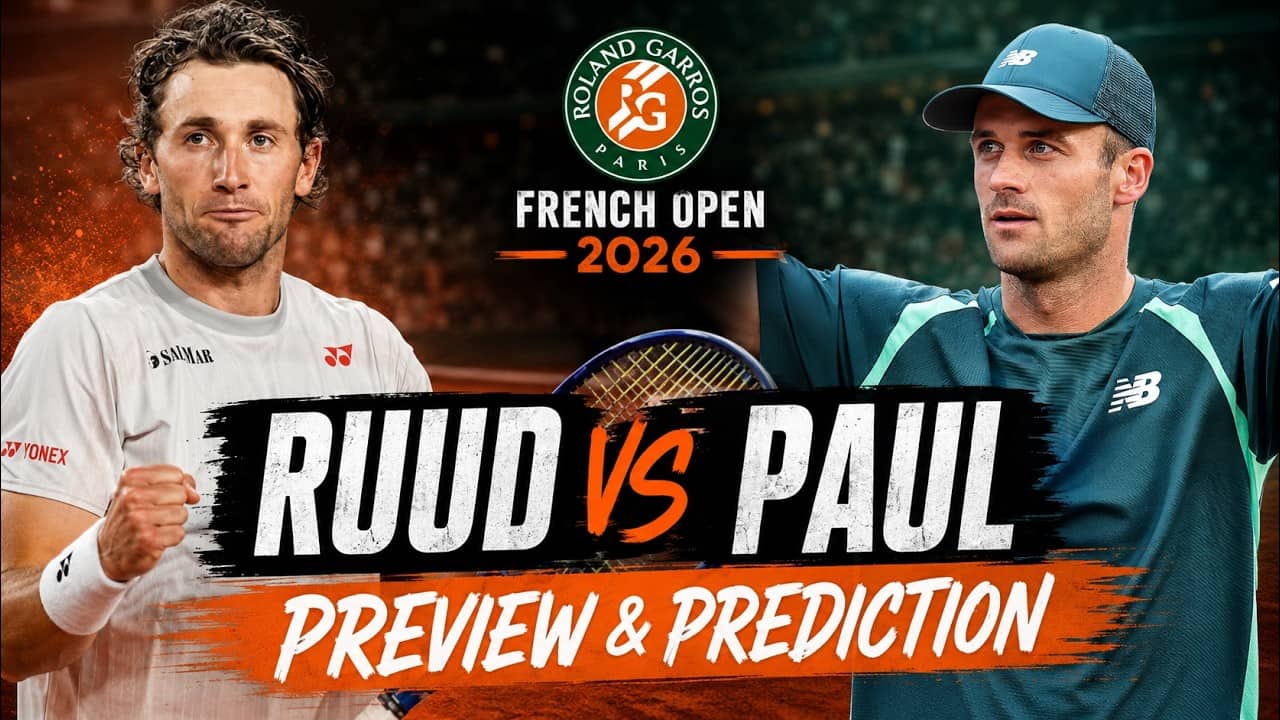 Casper Ruud vs Tommy Paul | French Open Round 3 | Roland Garros 2026 | Preview & Prediction
