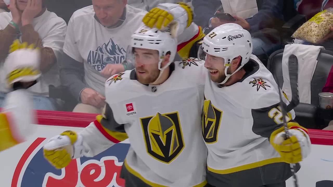 Vegas Golden Knights score first goal of Western Conference Final!