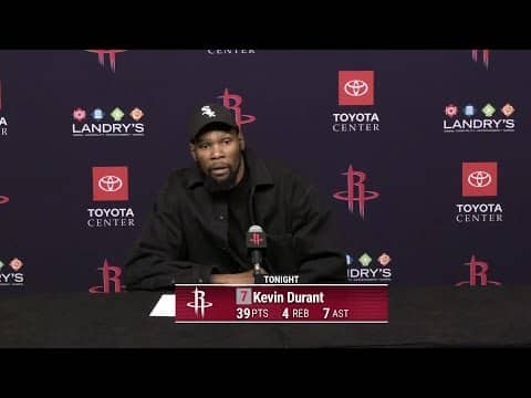 Press Conference by Kevin Durant vs Timberwolves