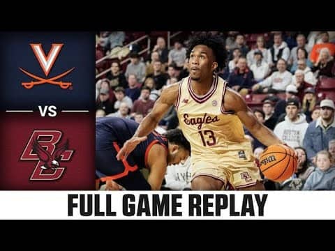 Virginia vs. Boston College Full Game Replay | 2025-26 ACC Men's Basketball