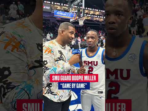 SMU guard Boopie Miller after a 25 point performance against Syracuse in the ACC Tournament 🗣️ #cbb