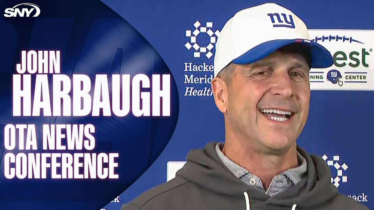 John Harbaugh shares Malik Nabers injury update at OTAs