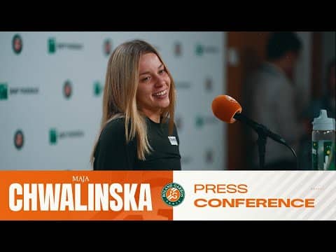 Maja Chwalinska | SF Press Conference | Roland-Garros 2026