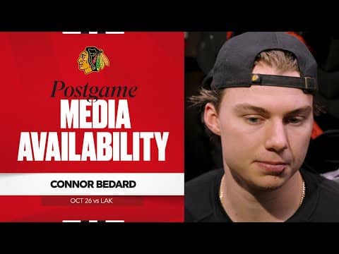 "Our power play was terrible." | Connor Bedard Postgame 10.26.25