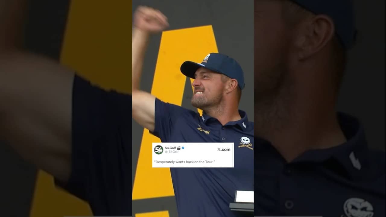 Bryson DeChambeau is the people’s champion 🏆 #shorts