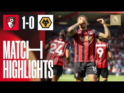 Tavernier strike earns Premier League win over ten-man Wolves | AFC Bournemouth 1-0 Wolves